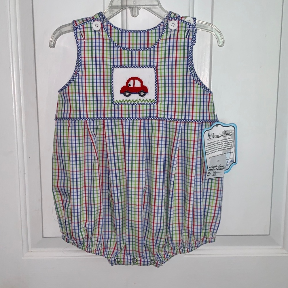 Boys Smocked Bubble Jumper